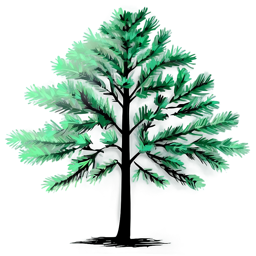 Evergreen Tree Silhouette Png 70 PNG Image