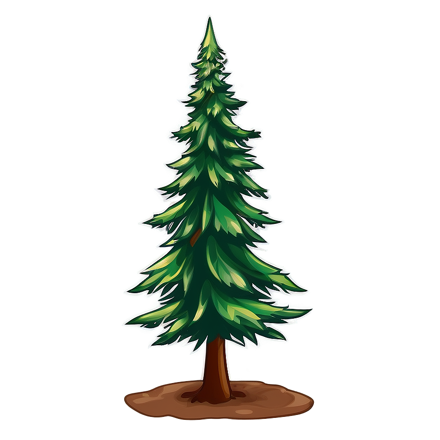 Evergreen Tree Silhouette Png 75 PNG Image