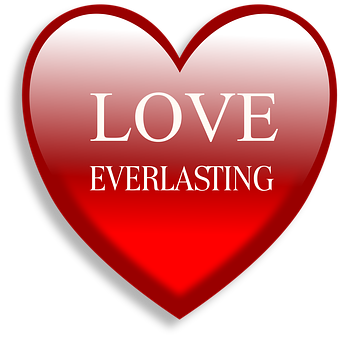 Everlasting Love Heart Graphic PNG Image