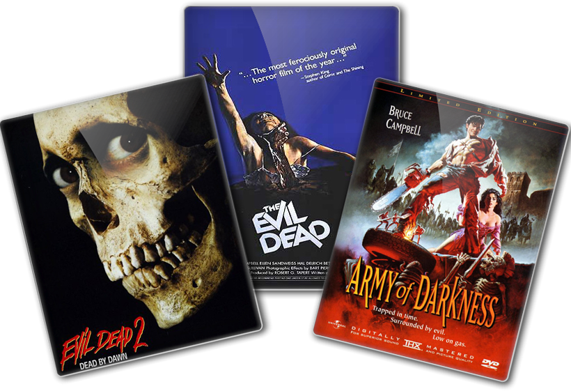 Evil Dead Series D V D Covers PNG Image