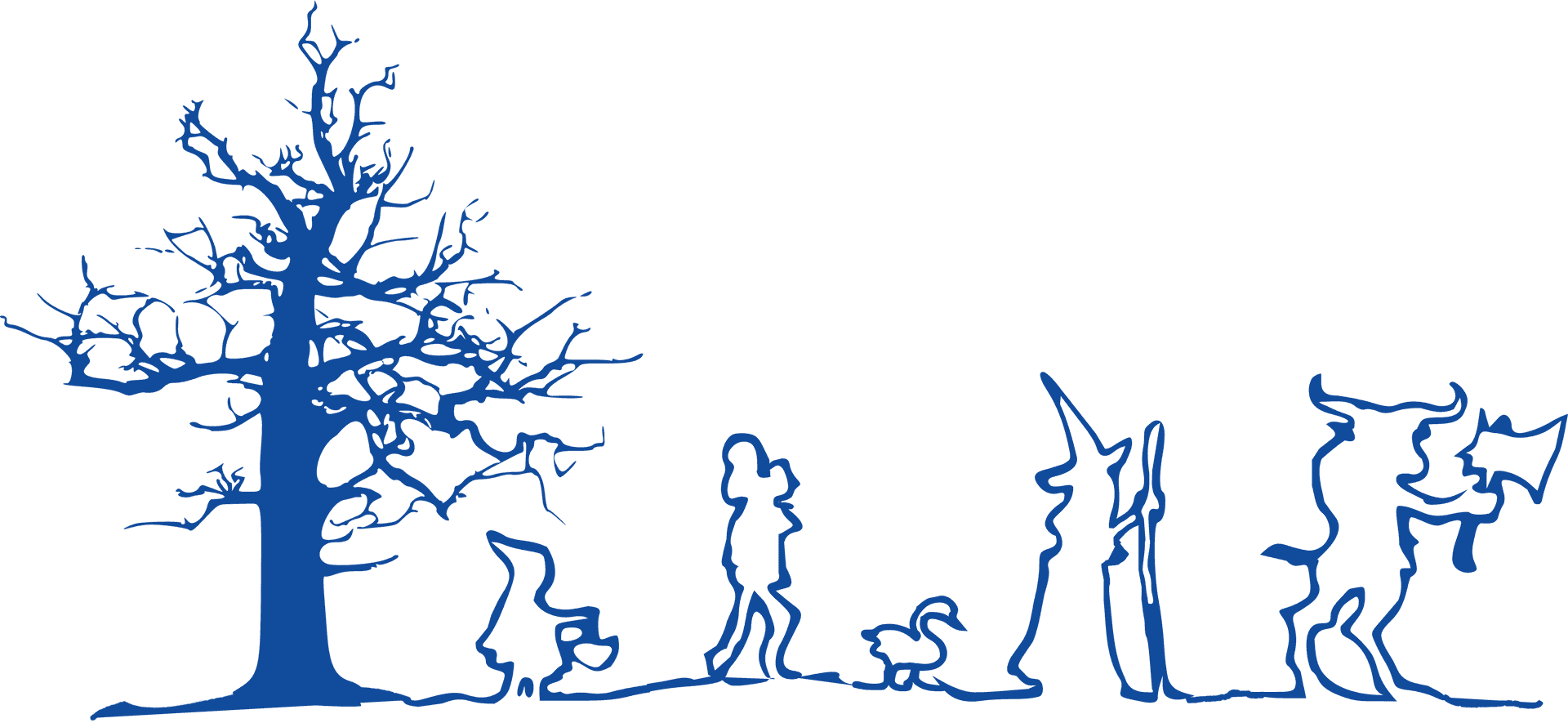 Evolutionary Tree Silhouette PNG Image