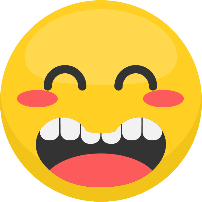 Excited Emoji Expression.png PNG Image