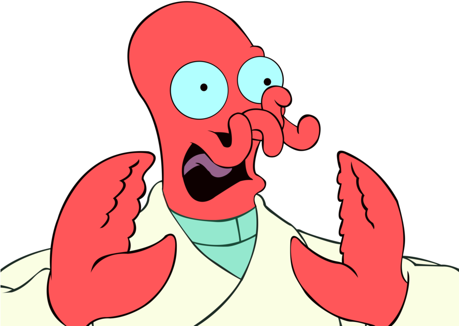 Excited Red Cartoon Character PNG Image