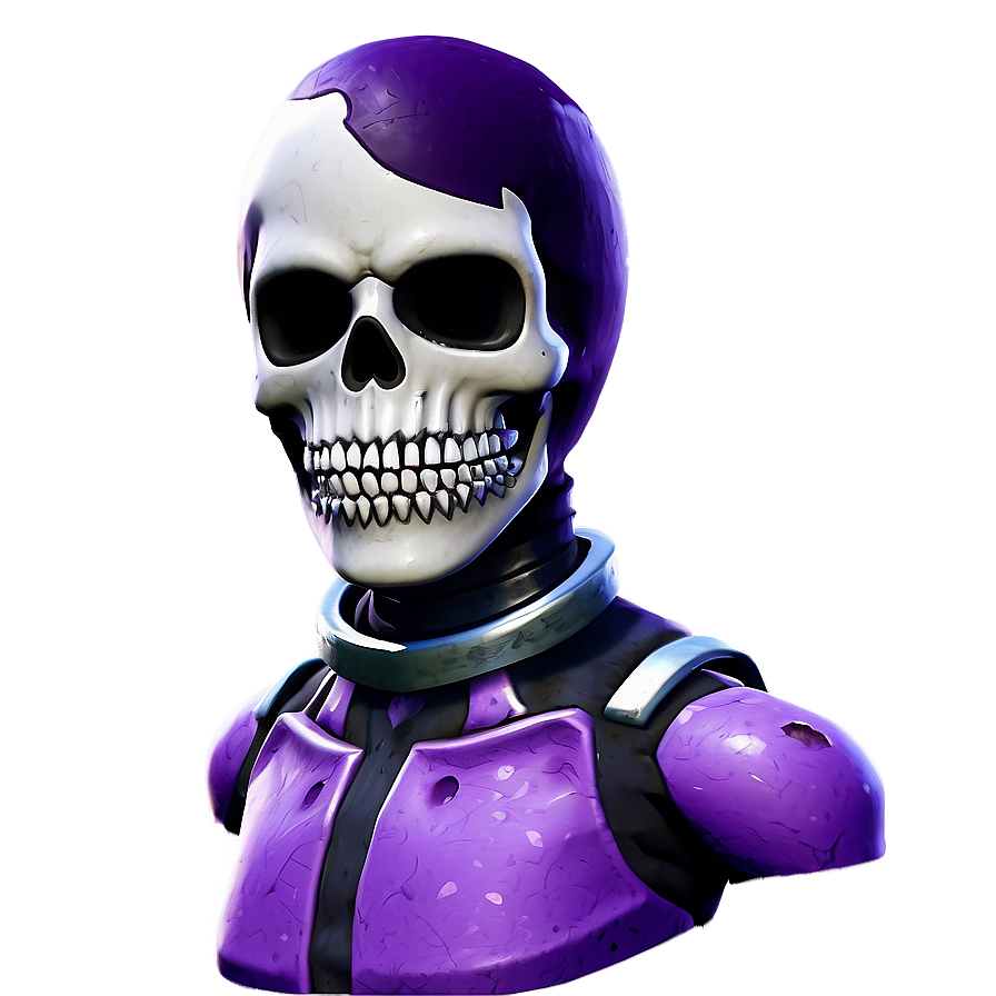 Exclusive Fortnite Purple Skull Trooper Png 97 PNG Image