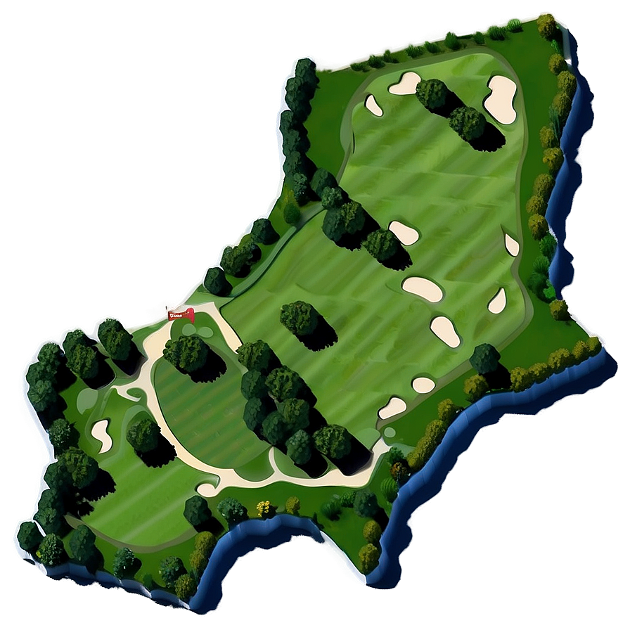 Executive Golf Course Map Png 06242024 PNG Image