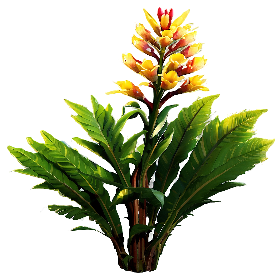 Exotic Flower Bush Png Qpi PNG Image