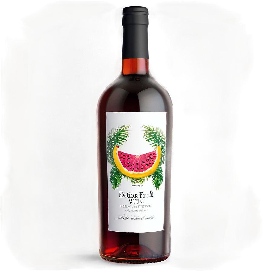 Exotic Fruit Wine Label Png Xqn27 PNG Image