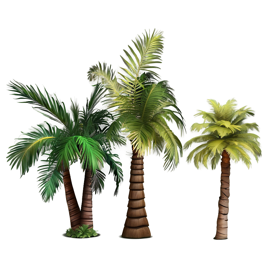 Exotic Island Palms Png Rra71 PNG Image