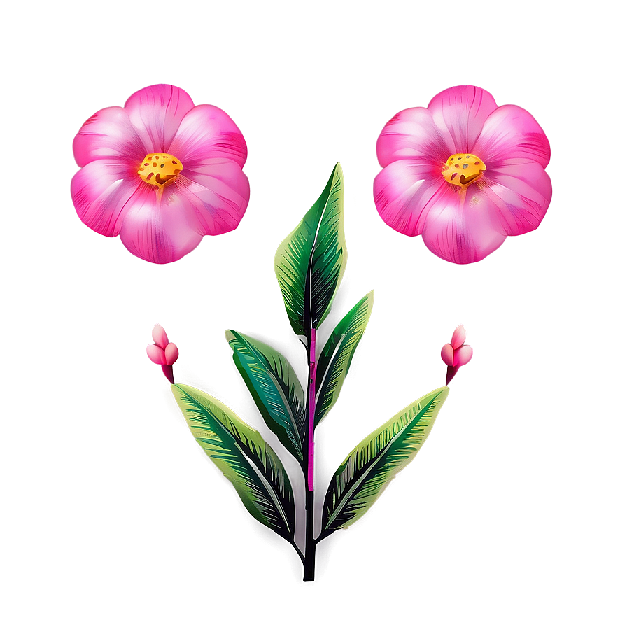 Exotic Pink Flower Illustration Png 05242024 PNG Image