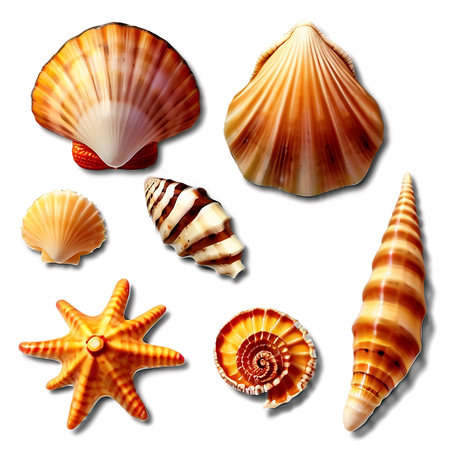 Exotic Seashells Set Png Scs62 PNG Image