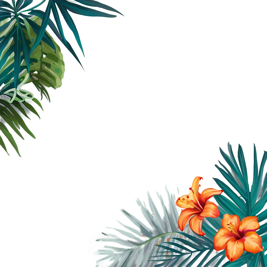 Exotic Vacation Border Png 62 PNG Image