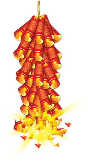 Exploding Firecrackers Bundle PNG Image