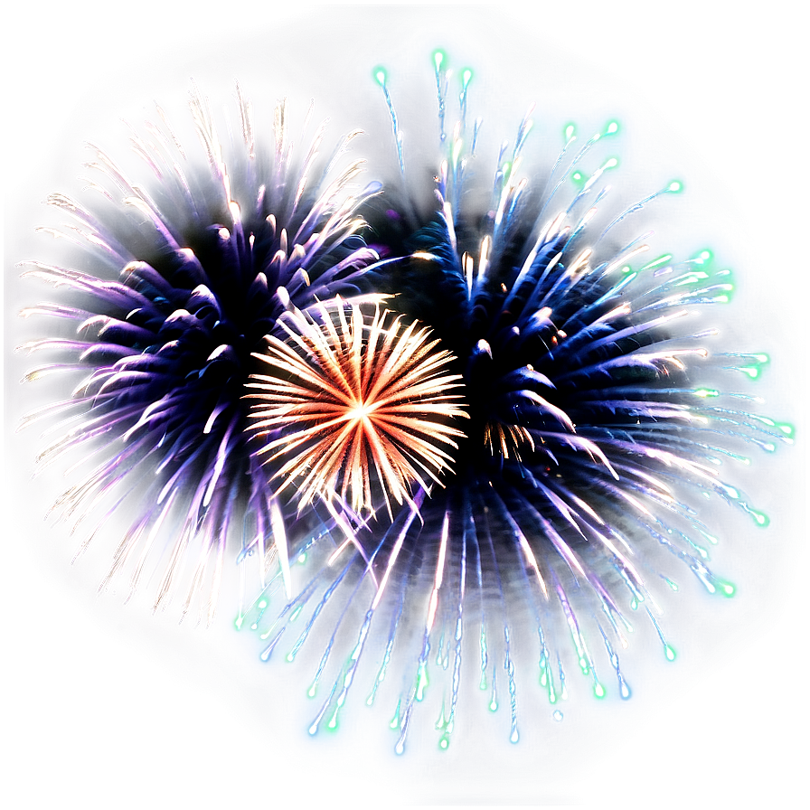 Exploding Fireworks Display Png Wyh PNG Image