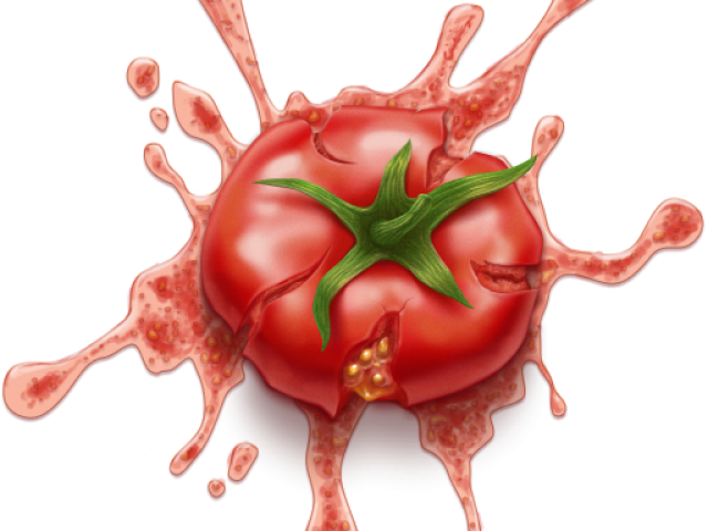 Exploding Tomato Ketchup Splash PNG Image