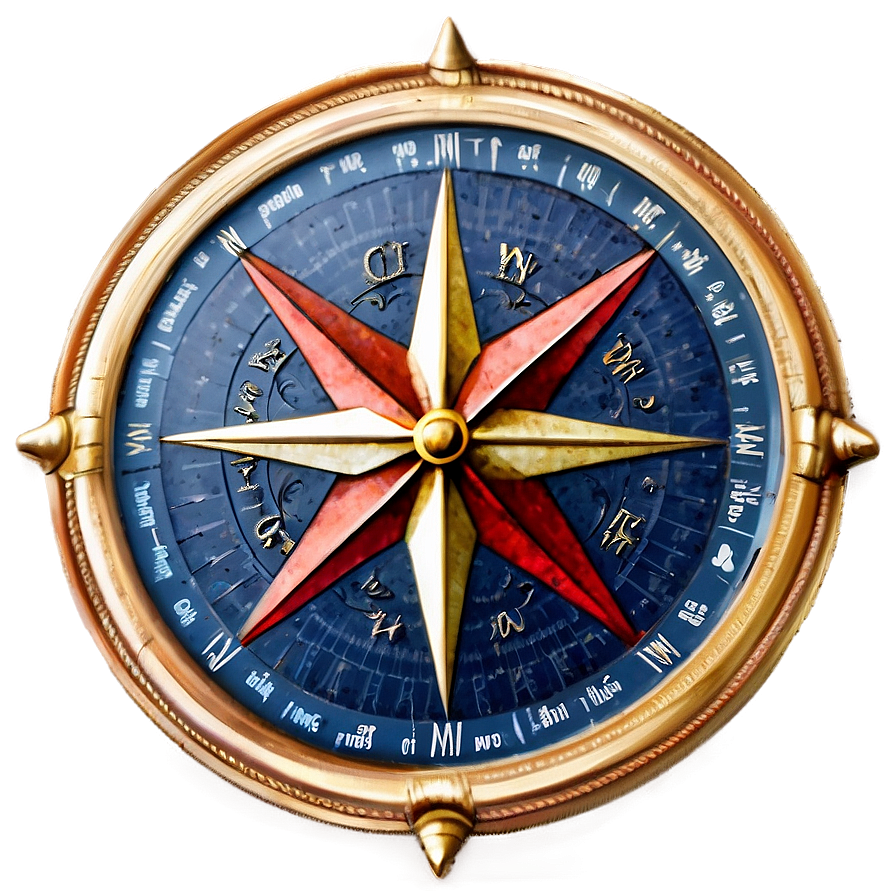 Explorer's Compass Rose Png Jbf37 PNG Image