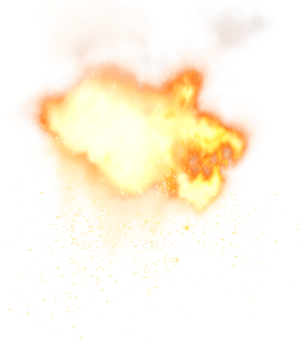 Explosive Particle Effect PNG Image