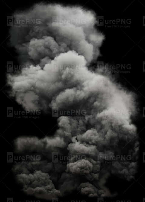 Explosive Smoke Plume PNG Image