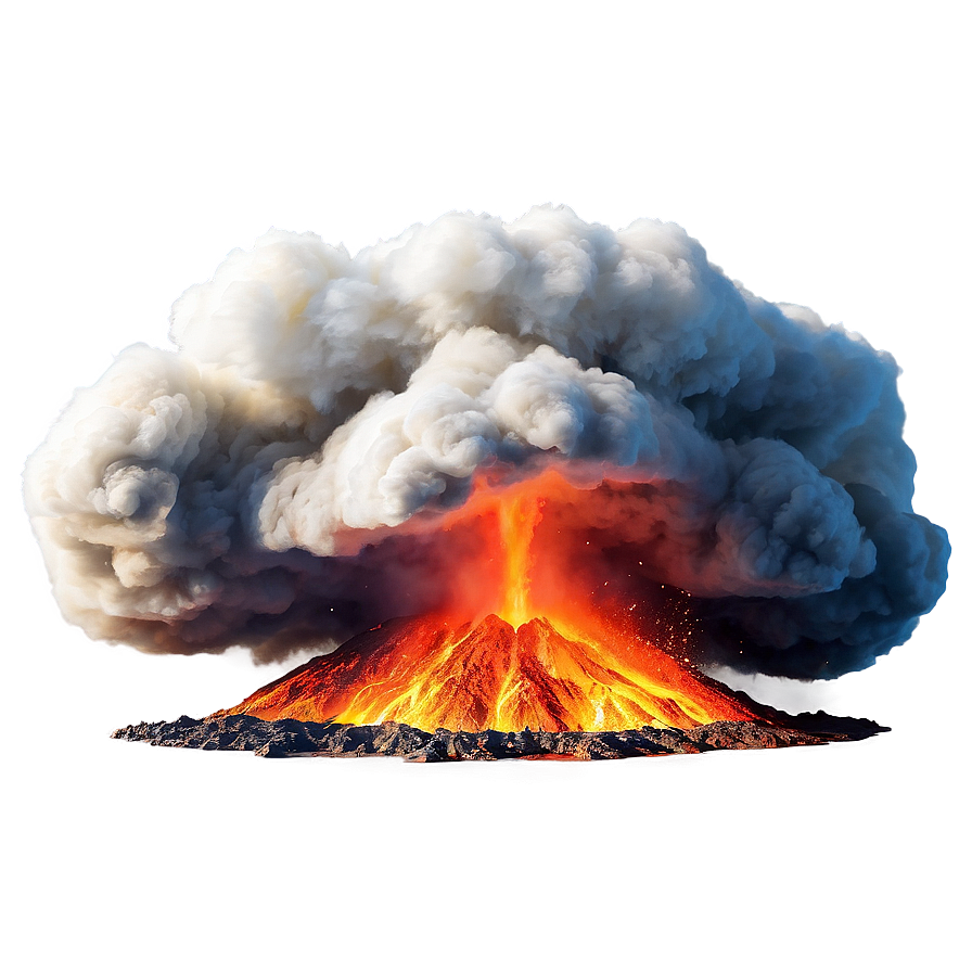 Explosive Volcano Blast Png Kdn87 PNG Image