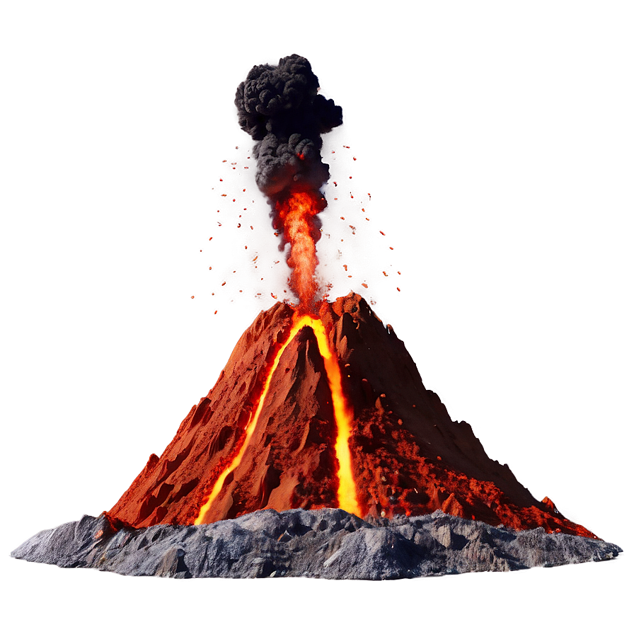 Explosive Volcano Blast Png Vof PNG Image