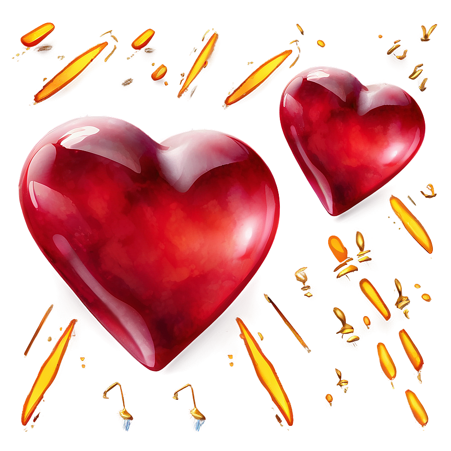 Expressive Red Heart Emoji Png 80 PNG Image