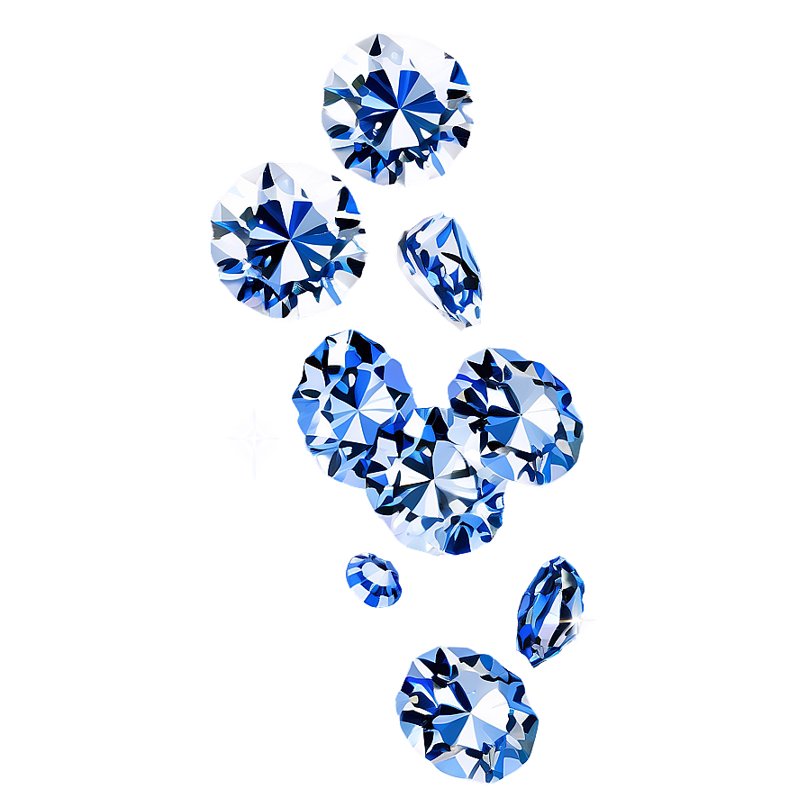 Exquisite Falling Diamonds Png Obc PNG Image