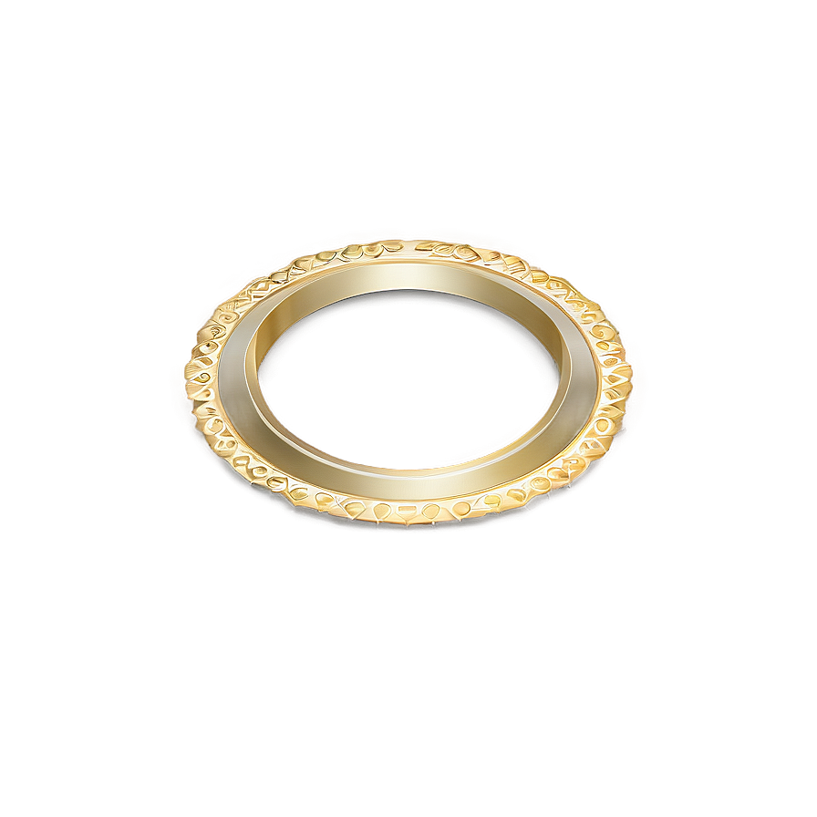 Exquisite Gold Circle Border Png Vwj7 PNG Image