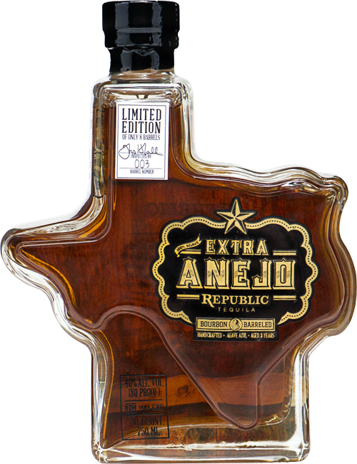 Extra Anejo Tequila Limited Edition Bottle PNG Image