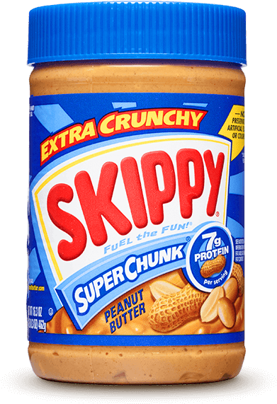 Extra Crunchy Skippy Peanut Butter Jar PNG Image