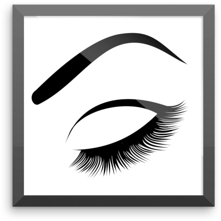 Eyebrowand Eyelash Art Graphic PNG Image