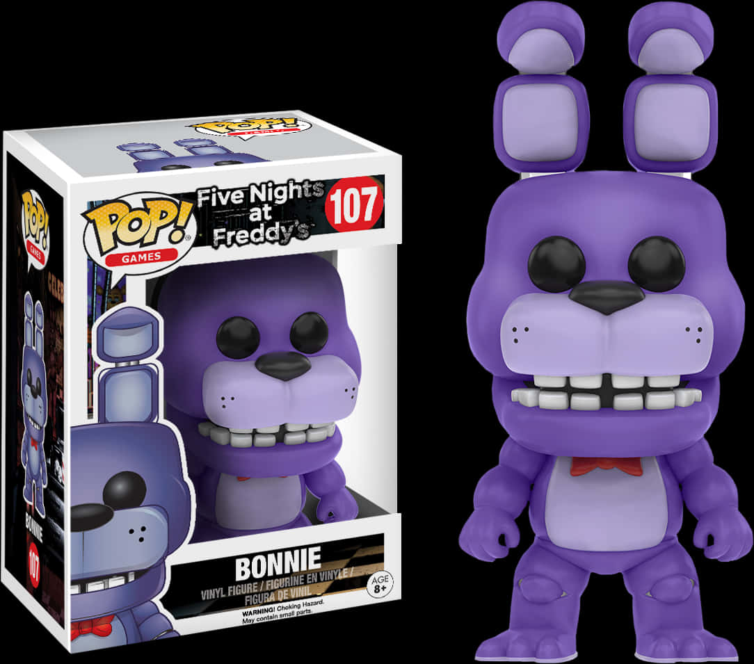 F N A F Bonnie Funko Pop Figure107 PNG Image