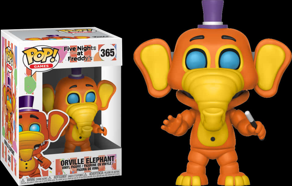 F N A F Orville Elephant Funko Pop PNG Image