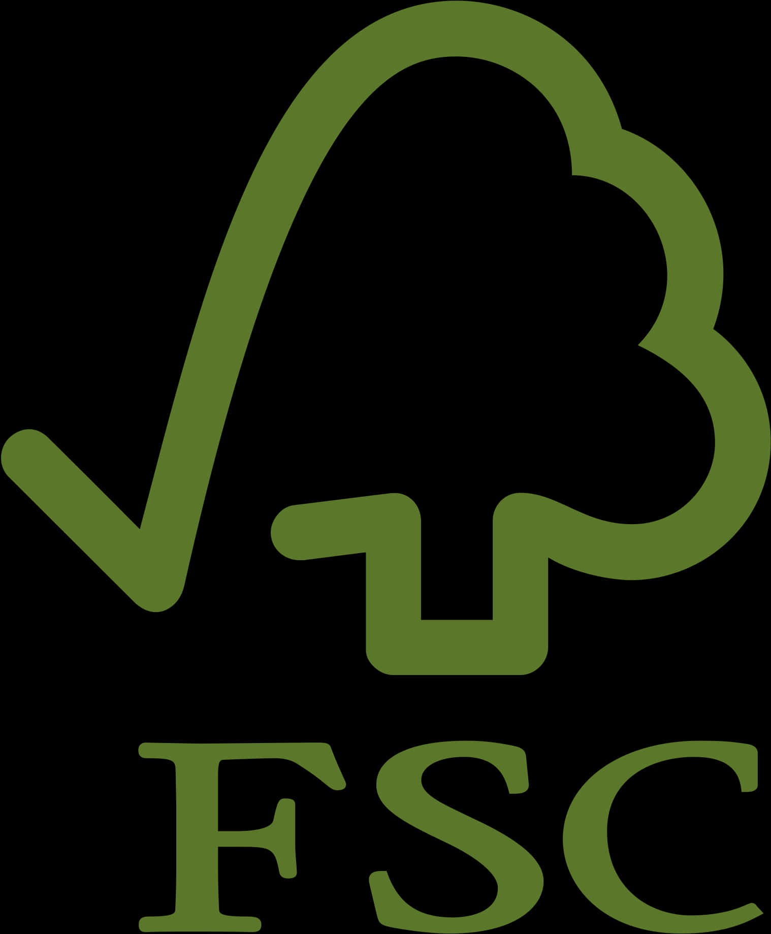 F S C Certification Logo Green PNG Image