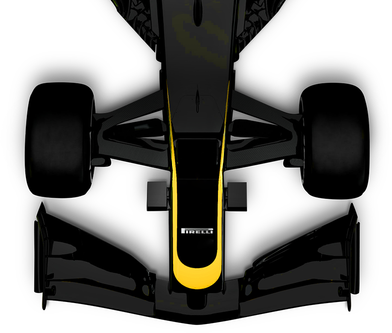 F1 Car Top Down View PNG Image