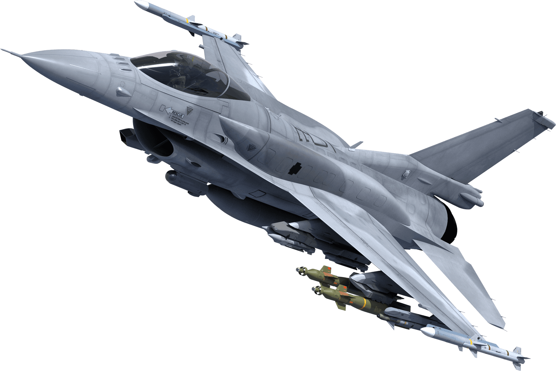 F16 Fighting Falcon In Flight PNG Image