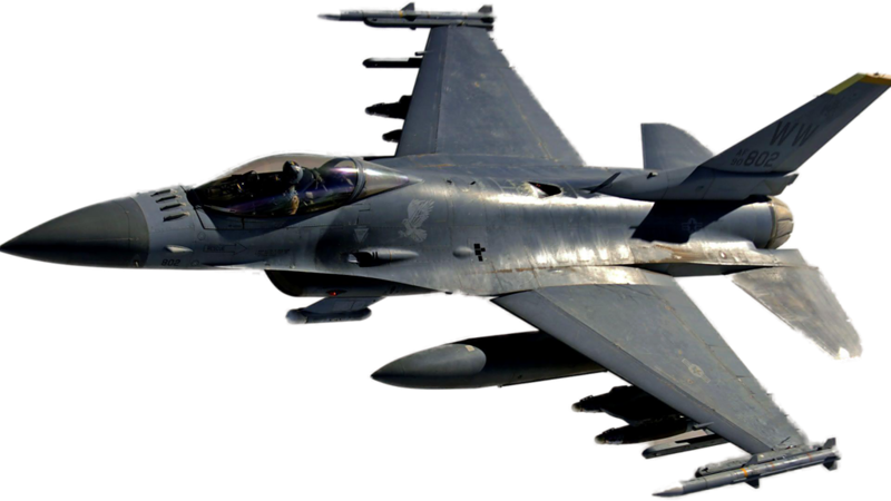 F16 Fighting Falcon In Flight PNG Image