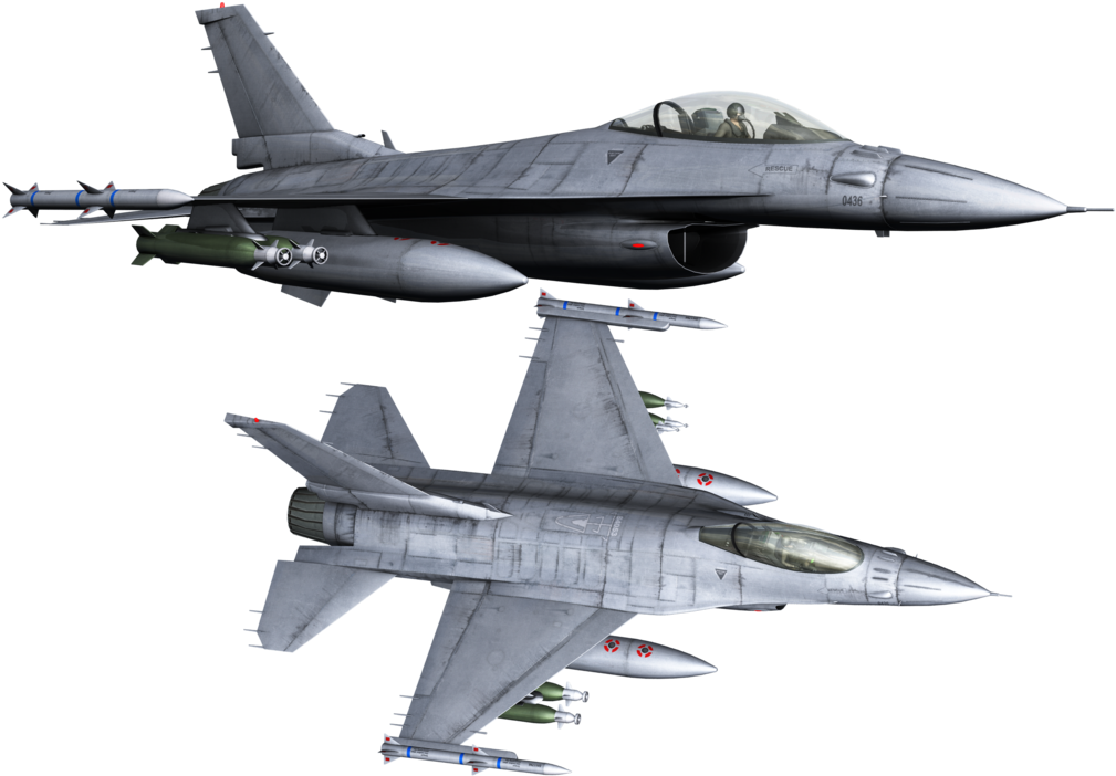 F16_ Fighting_ Falcons_in_ Flight_ Formation PNG Image