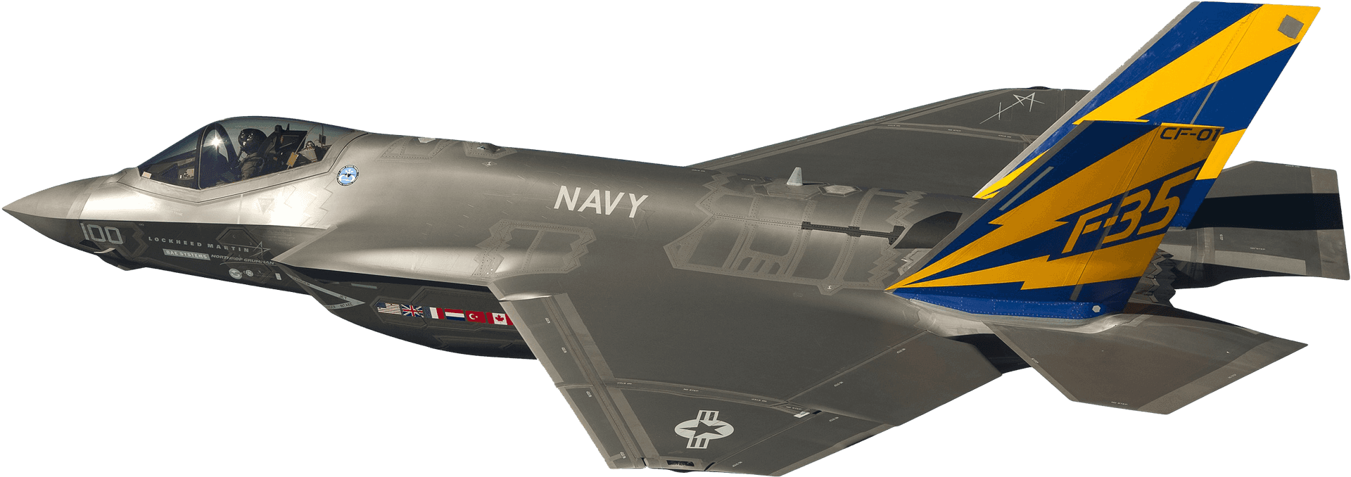 F35 Jet Fighter Navy Aircraft PNG Image