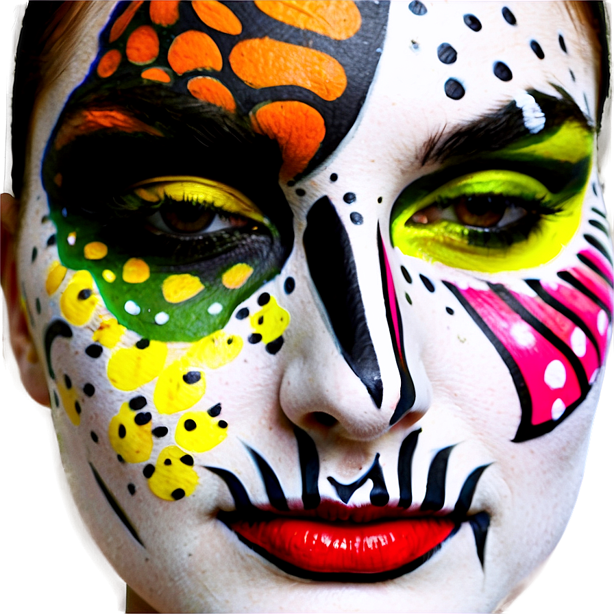 Face Paint Design Png Ikb PNG Image