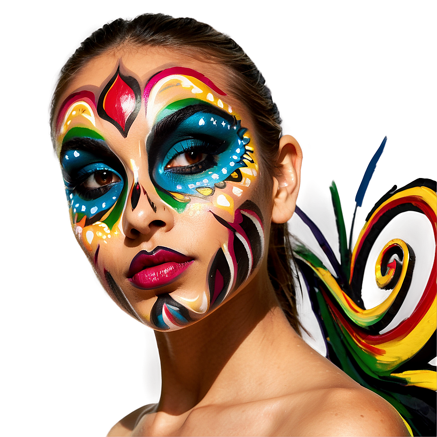 Face Paint Design Png Myn53 PNG Image