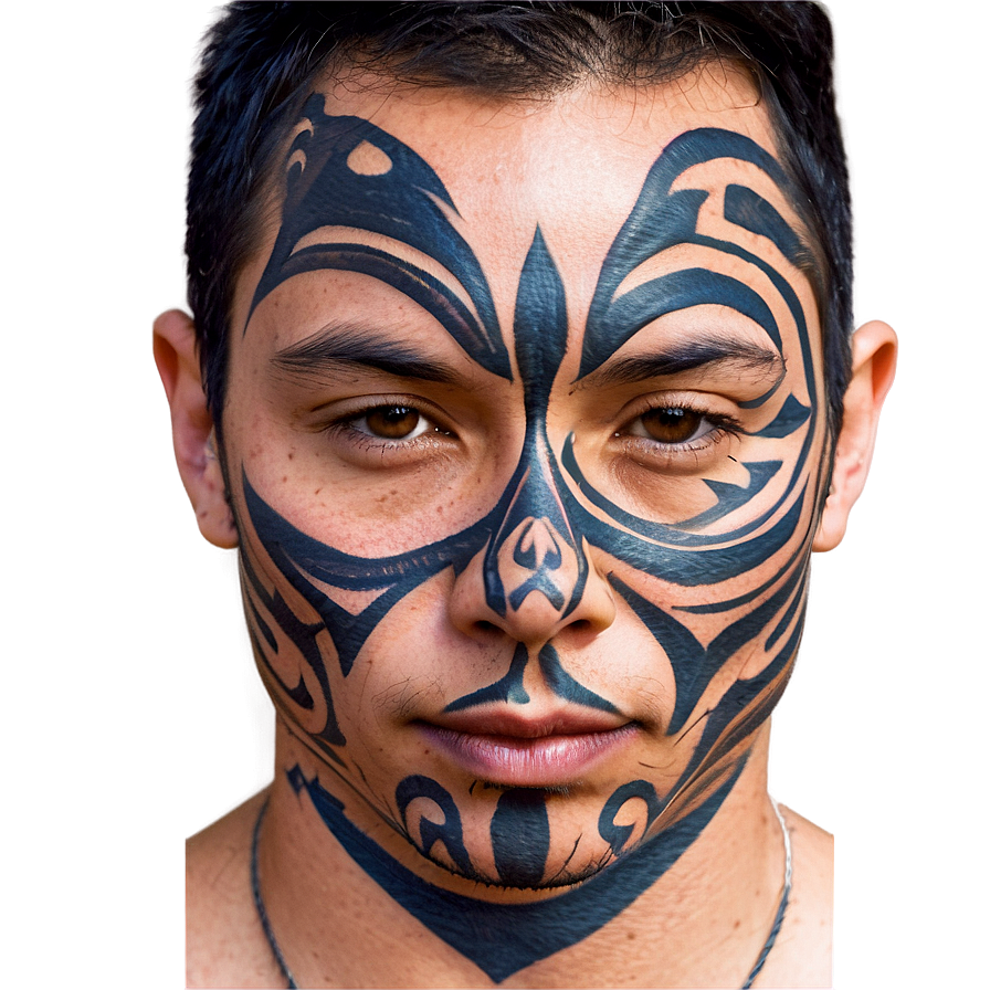 Face Tattoo Design Png Qgh PNG Image