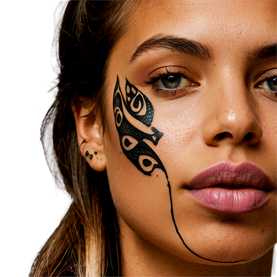 Face Tattoo For Couples Png 77 PNG Image