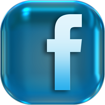 Facebook Icon Glossy Blue PNG Image