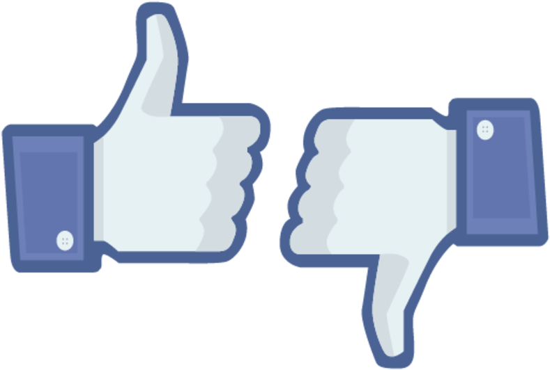 Facebook Like Dislike Icons PNG Image