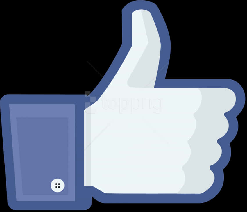 Facebook Like Icon Transparent Background PNG Image