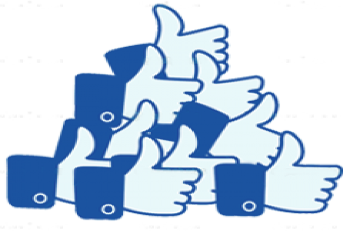 Facebook Like Icons Clustered PNG Image