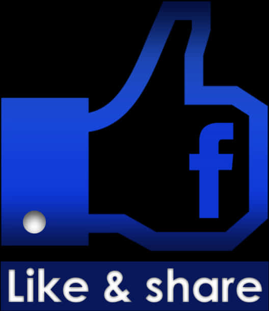 Facebook Likeand Share Graphic PNG Image