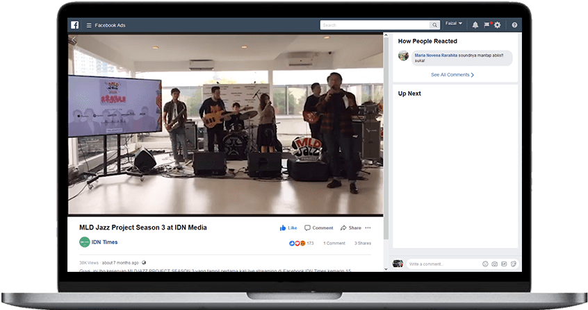 Facebook Live Jazz Session Streaming PNG Image