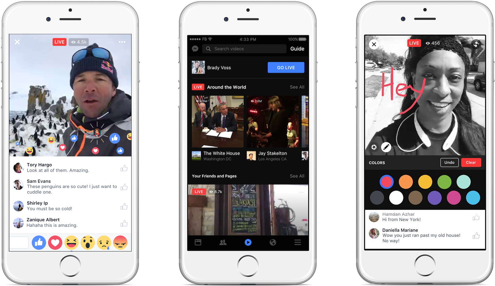 Facebook Live Streaming Examples PNG Image