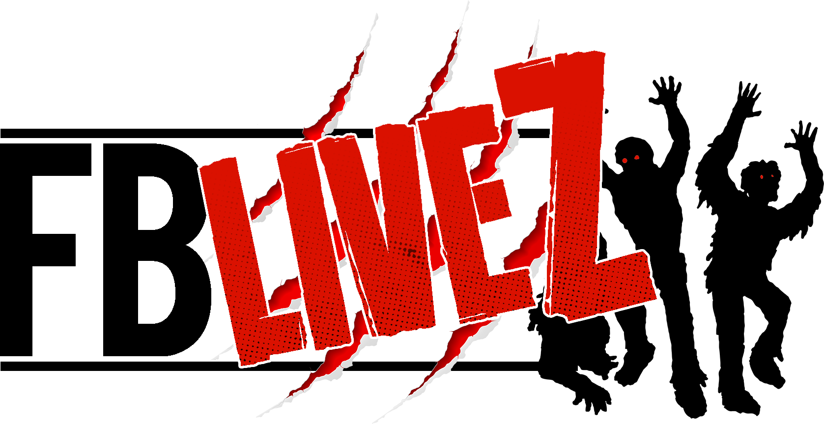 Facebook Live Zombie Graphic PNG Image