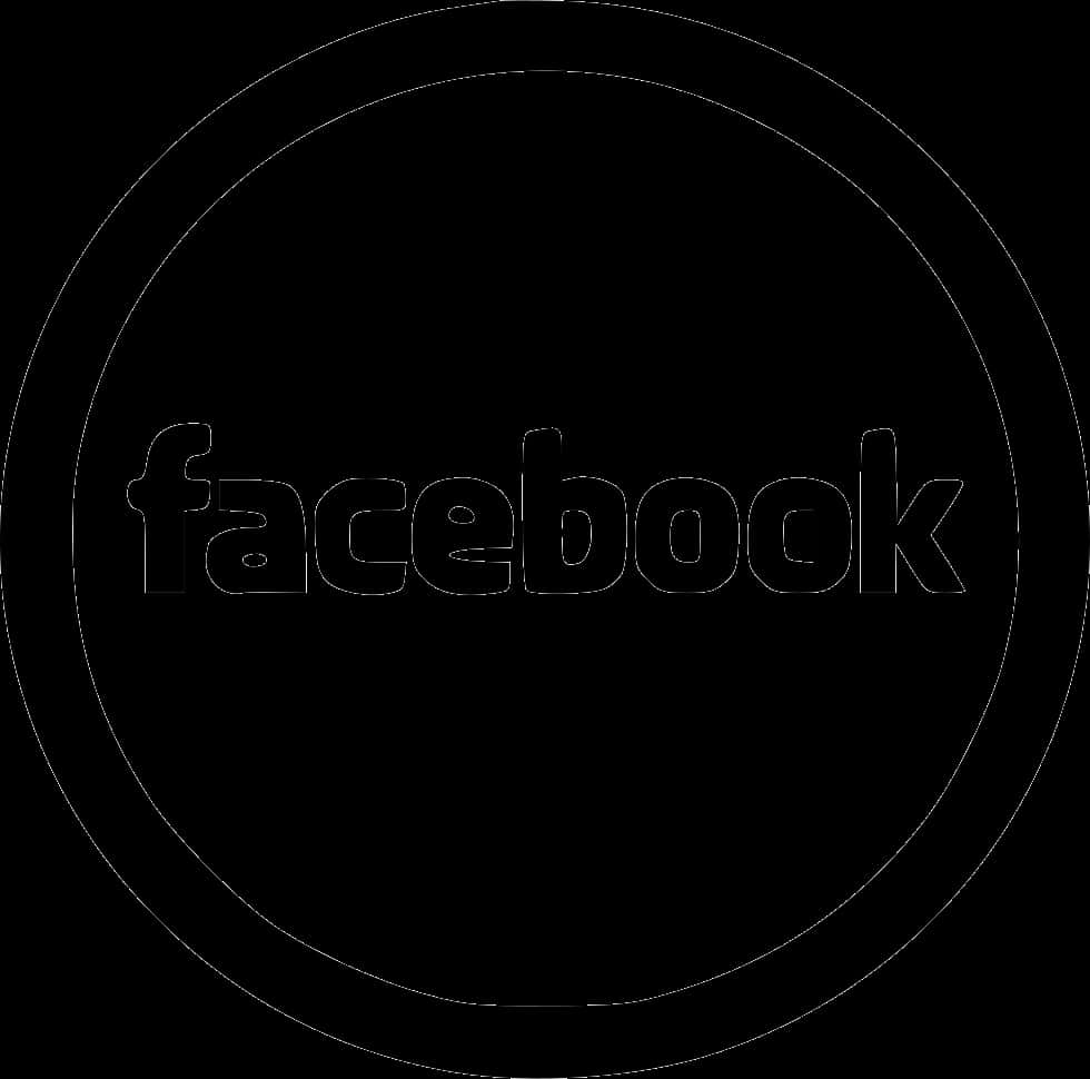 Facebook Logo Black Circle PNG Image